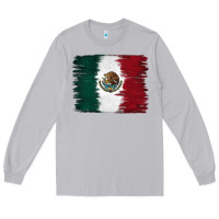 Moon Dust Mexican Flag Long Sleeve Tee - RanaPortraitStore