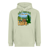 Matcha what happens at the lake stays at the lake Heavyweight Hoodie - HRA Design Shop