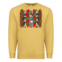 Antique Gold dominican republic brushstrokes Premium Sweatshirt - AdoDesignShop