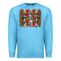 Ocean Blue dominican republic brushstrokes Premium Sweatshirt - AdoDesignShop