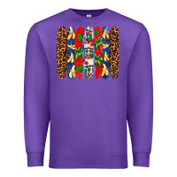 Purple dominican republic brushstrokes Premium Sweatshirt - AdoDesignShop