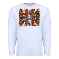 White dominican republic brushstrokes Premium Sweatshirt - AdoDesignShop