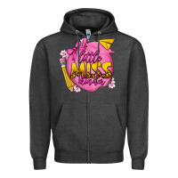 Charcoal Heather little miss kinder Zipper Hoodie - texasbilliewilder