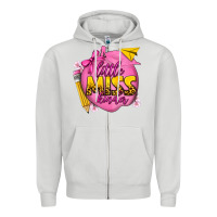 Dove Grey little miss kinder Zipper Hoodie - texasbilliewilder