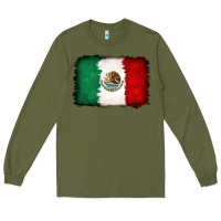 Army Green Mexican flag Long Sleeve Tee - RanaPortraitStore