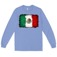 Colony Blue Mexican flag Long Sleeve Tee - RanaPortraitStore