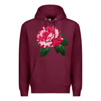 Burgundy neil diamond rose Premium Hoodie - LillyAllenDesigns