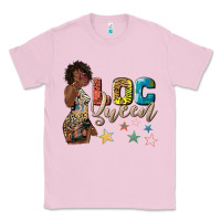 Bubblegum Pink afro woman loc queen Classic Tee - texasbilliewilder