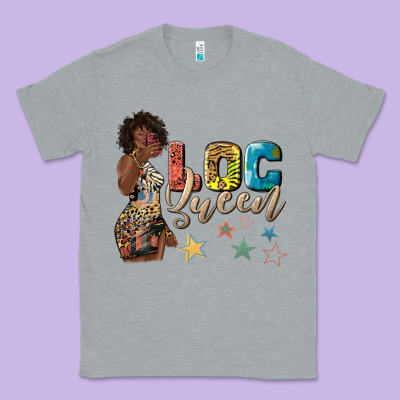 Classic Tee afro woman loc queen