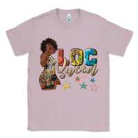 Lilac afro woman loc queen Classic Tee - texasbilliewilder