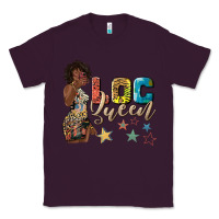 Plum afro woman loc queen Classic Tee - texasbilliewilder