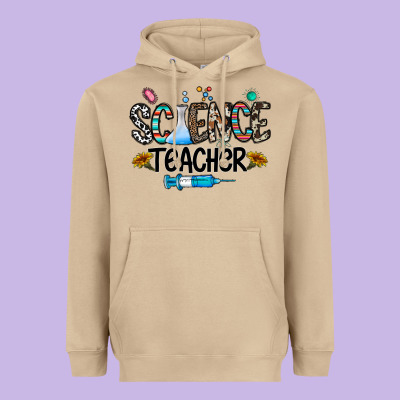 Science Teacher Heavyweight Hoodie Designed By Cowhidedigitalart