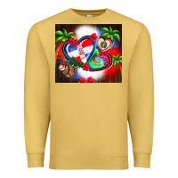 Antique Gold dominican republic  leopard Premium Sweatshirt - AdoDesignShop