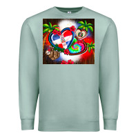 Seafoam dominican republic  leopard Premium Sweatshirt - AdoDesignShop