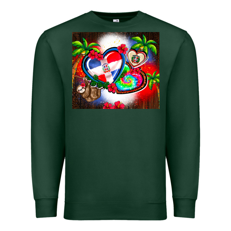 Dominican Republic  Leopard Premium Sweatshirt by AdoDesignShop | Teevron