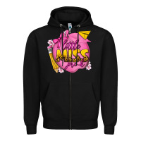 Black little miss pre k Zipper Hoodie - texasbilliewilder
