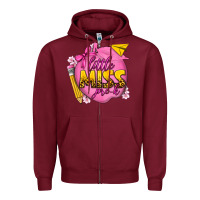 Burgundy little miss pre k Zipper Hoodie - texasbilliewilder