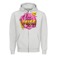 Dove Grey little miss pre k Zipper Hoodie - texasbilliewilder