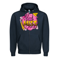 Navy little miss pre k Zipper Hoodie - texasbilliewilder