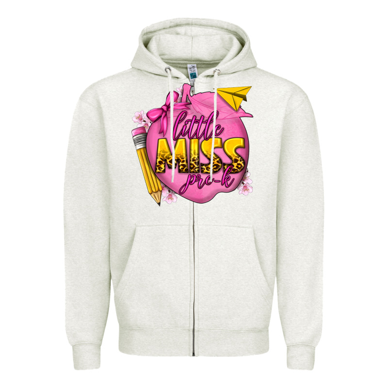 Little Miss Pre K Zipper Hoodie by texasbilliewilder | Teevron