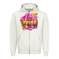 Oatmeal Heather little miss pre k Zipper Hoodie - texasbilliewilder
