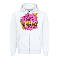 White little miss pre k Zipper Hoodie - texasbilliewilder