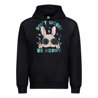 Black don't worry be hoppy Urban Hoodie - MaliasSmallBusiness