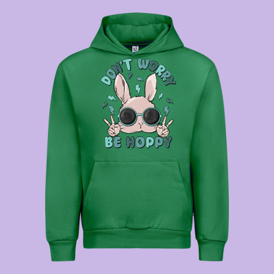 Don't Worry Be Hoppy Urban Hoodie Designed By Maliassmallbusiness