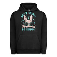 Pigment Black don't worry be hoppy Urban Hoodie - MaliasSmallBusiness