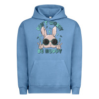 Pigment Pebble Blue don't worry be hoppy Urban Hoodie - MaliasSmallBusiness