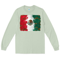 Matcha Mexican Flag With Leopard Long Sleeve Tee - RanaPortraitStore