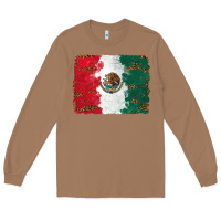 Toasted Coconut Mexican Flag With Leopard Long Sleeve Tee - RanaPortraitStore