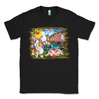 Black Easter Farm Bunny And Pig Classic Tee - RanaPortraitStore