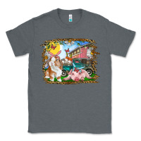 Charcoal Heather Easter Farm Bunny And Pig Classic Tee - RanaPortraitStore