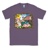Lavender Easter Farm Bunny And Pig Classic Tee - RanaPortraitStore