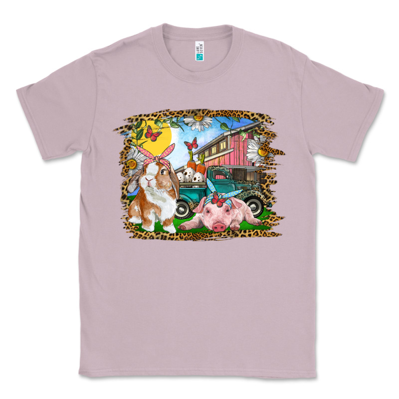 Easter Farm Bunny And Pig Classic Tee by RanaPortraitStore | Teevron