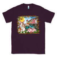 Plum Easter Farm Bunny And Pig Classic Tee - RanaPortraitStore