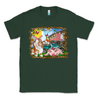 Sports Green Easter Farm Bunny And Pig Classic Tee - RanaPortraitStore