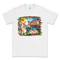 White Easter Farm Bunny And Pig Classic Tee - RanaPortraitStore