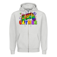 Dove Grey Gaymer Zipper Hoodie - Zillion Design Studio