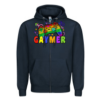Navy Gaymer Zipper Hoodie - Zillion Design Studio