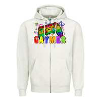 Oatmeal Heather Gaymer Zipper Hoodie - Zillion Design Studio