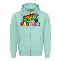 Seafoam Gaymer Zipper Hoodie - Zillion Design Studio
