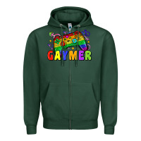 Sports Green Gaymer Zipper Hoodie - Zillion Design Studio