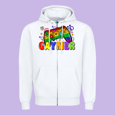 Gaymer Zipper Hoodie Designed By Zillion Design Studio
