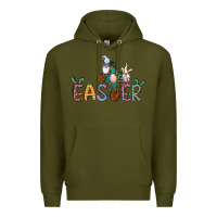 Army Green cross rabbit easter gnomes Premium Hoodie - Jasminsmagicworld