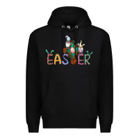 Black cross rabbit easter gnomes Premium Hoodie - Jasminsmagicworld