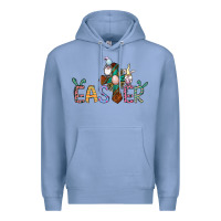 Colony Blue cross rabbit easter gnomes Premium Hoodie - Jasminsmagicworld
