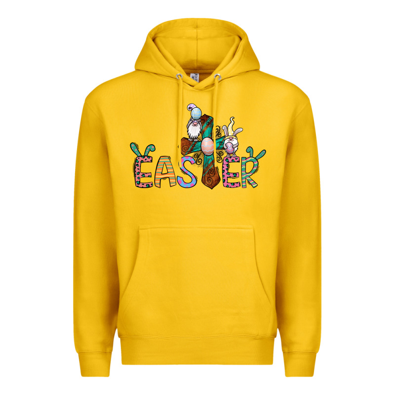 Cross Rabbit Easter Gnomes Premium Hoodie by Jasminsmagicworld | Teevron