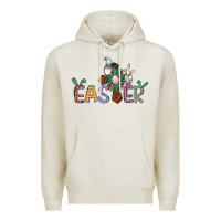 Oatmeal Heather cross rabbit easter gnomes Premium Hoodie - Jasminsmagicworld
